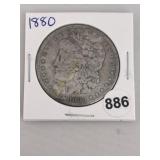 1880 Morgan Silver Dollar Coin