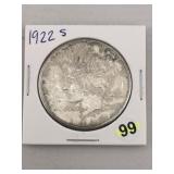 1922 S Peace Silver Dollar Coin