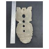 Stone Gorget broken & glued Indian Artifact Arrowh