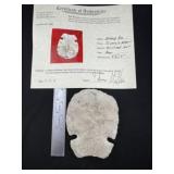 Notched Hoe with Thomas Matthews COA from St. Loui