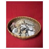 Group of Arrowheads with Basket