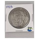 1923 Peace Silver Dollar Coin