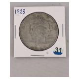 1923 Peace Silver Dollar Coin