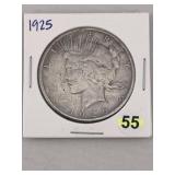 1925 Peace Silver Dollar Coin