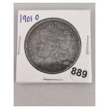 1901 O Morgan Silver Dollar Coin