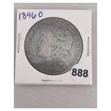 1896 O Morgan Silver Dollar Coin