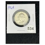 1964 Washington Quarter Coin