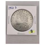 1921 S Morgan Silver Dollar Coin