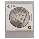 1923 S Peace Silver Dollar Coin