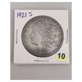 1921 S Morgan Silver Dollar Coin