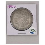 1890 O Morgan Silver Dollar Coin