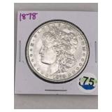 1878 Morgan Silver Dollar Coin