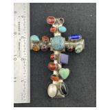 Sterling Silver .926 64 Grams including jewels I j