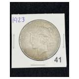 1923 Peace Silver Dollar Coin