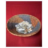 Group of Arrowheads with Basket