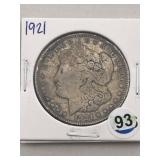 1921 Morgan Silver Dollar Coin