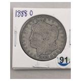 1888 O Morgan Silver Dollar Coin