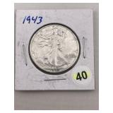 1943 Walking Liberty Half Dollar Silver Coin