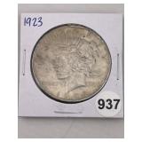 1923 Peace Silver Dollar Coin