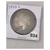 1923 S Peace Silver Dollar Coin