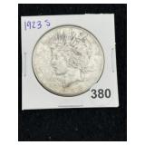 1923 S Peace Silver Dollar Coin