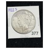 1922 S Peace Silver Dollar Coin