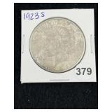 1923 S Peace Silver Dollar Coin