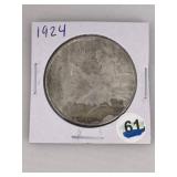 1924 Peace Silver Dollar Coin