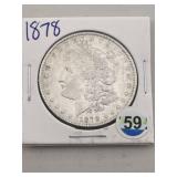 1878 Morgan Silver Dollar Coin