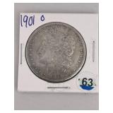 1901 O Morgan Silver Dollar Coin