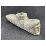 Stone Human Effigy Pipe Indian Artifact Arrowhead