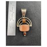 Sterling Pendant 40 Grams including stones