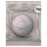 1989 $5 1 Ounce .999 Fine Silver Coin