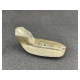 Stone Pottery Pipe with bowl damage Indian Artifac