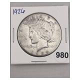1926 Peace Silver Dollar Coin