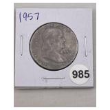 1957 Franklin Half Dollar Silver Coin