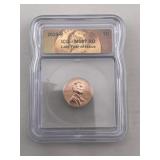2025 ICG MS67 Last Year of Issue Penny Coin