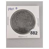 1901 O Morgan Silver Dollar Coin