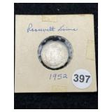 1952 Roosevelt Dime Coin