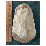 Chipped Axe Indian Artifact Arrowhead