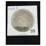 1935 S Peace Silver Dollar Coin