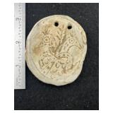 3 & 1/4" Engraved Shell Gorget from Hardin County,