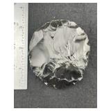 Obsidian Chipped Blade Indian Artifact Arrowhead