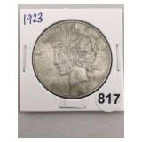 1923 Peace Silver Dollar Coin