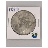 1923 D Peace Silver Dollar Coin