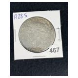 1923 S Peace Silver Dollar Coin