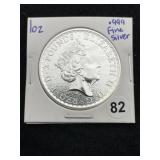 1 Ounce .999 Fine Silver Coin