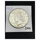 1923 Peace Silver Dollar Coin