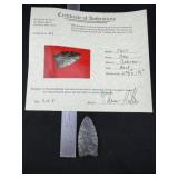 Clovis with Thomas Matthews COA from Ohio Indian A