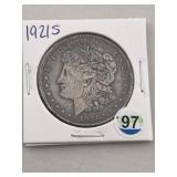 1921 S Morgan Silver Dollar Coin
